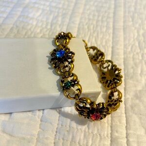 Vintage Coro Elegant Multi-Color Bracelet